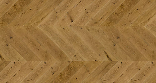 Timba Floor Engineered 14x130mm Smoked Oak Chevron 5G Real Wood Flooring Herringbone 2069