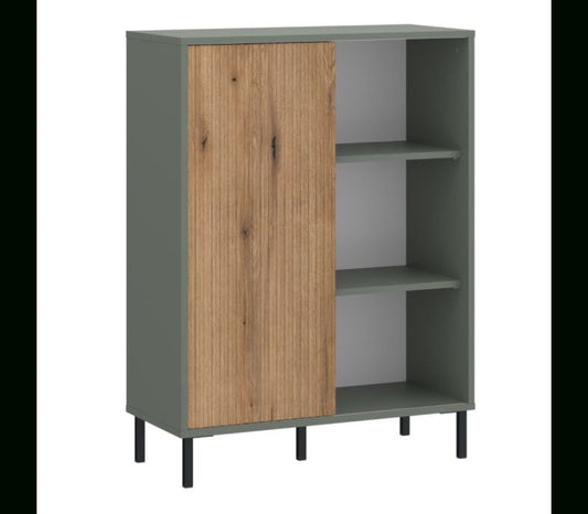 Darwin Sideboard 1 Door in Green/Oak