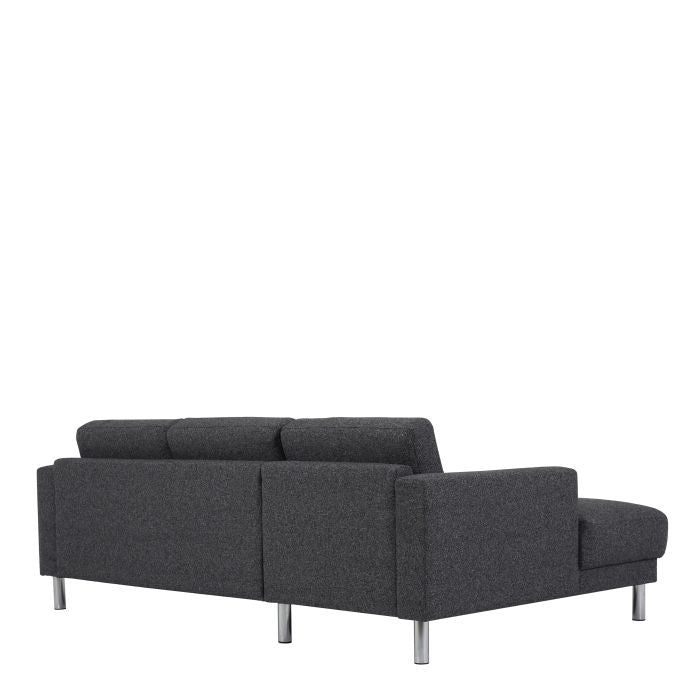 Cleveland Chaiselongue Sofa Left Hand in Nova Anthracite