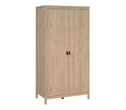 Barcelona Wardrobe with 2 Doors in Jackson Hickory Oak