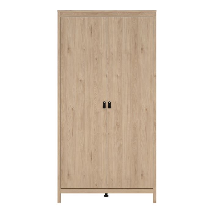 Barcelona Wardrobe with 2 Doors in Jackson Hickory Oak