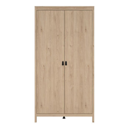 Barcelona Wardrobe with 2 Doors in Jackson Hickory Oak