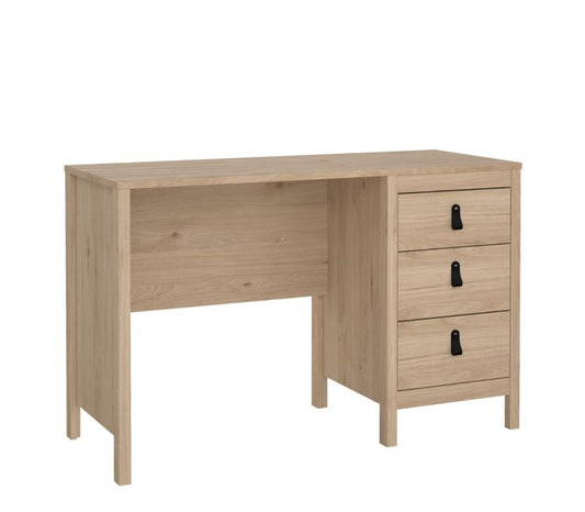 Barcelona Desk 3 Drawers in Jackson Hickory Oak