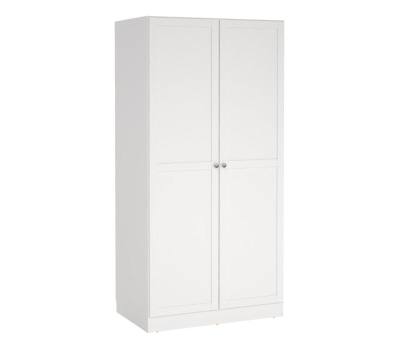 Brande Wardrobe with 2 Frame Doors in White