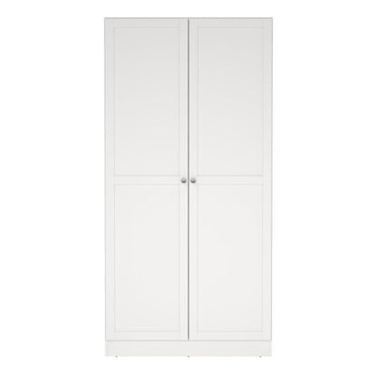 Brande Wardrobe with 2 Frame Doors in White