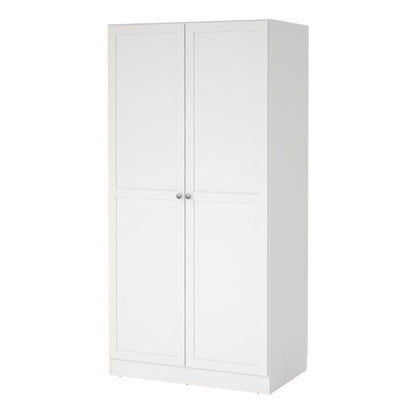 Brande Wardrobe with 2 Frame Doors in White