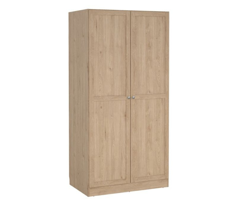 Brande Wardrobe with 2 Frame Doors in Jackson Hickory