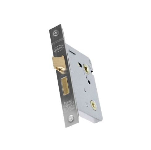 75mm Mortice Bathroom Lock Satin Stainless Steel