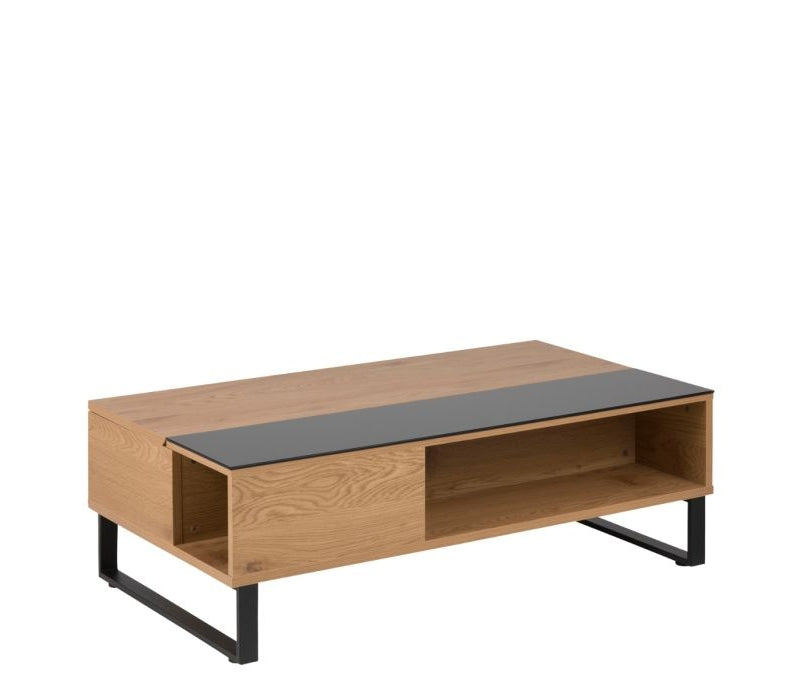 Azalea Lift Up Coffee Table in Black & Oak