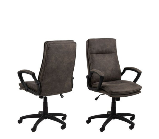 Brad Swiverl Desk chair with Armrest in Black