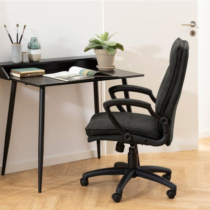 Brad Swiverl Desk chair with Armrest in Black