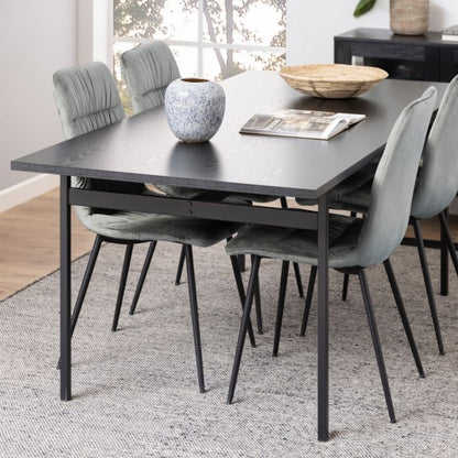 Angus 200cm Dining Table in Black