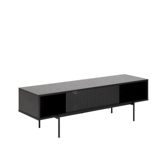 Angus TV Unit with 1 Sliding Door in Black