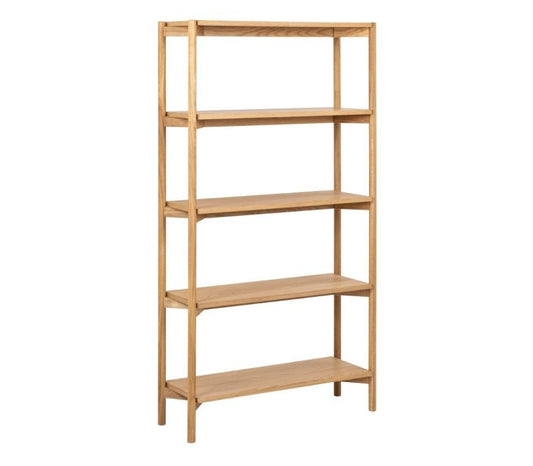 Braidwood bookcase with 4 shelves in Oak