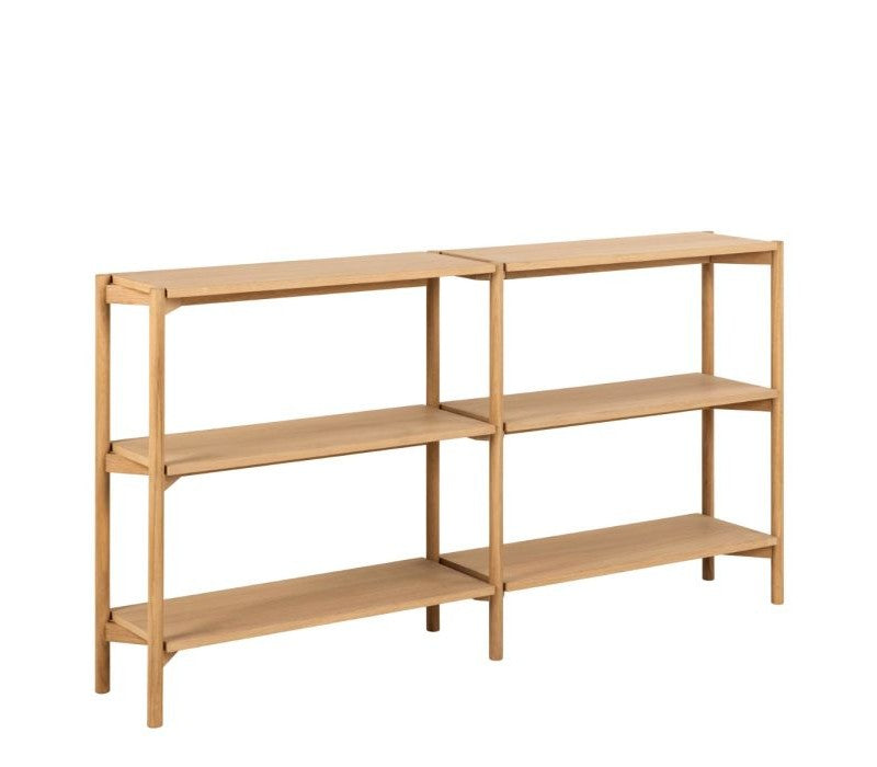 Braidwood Bookcase with 4 Shelves in Oak