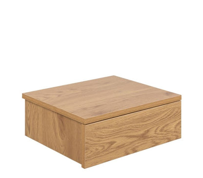 Avignon Square Bedside Table with 1 Drawer in Oak