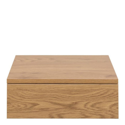 Avignon Square Bedside Table with 1 Drawer in Oak