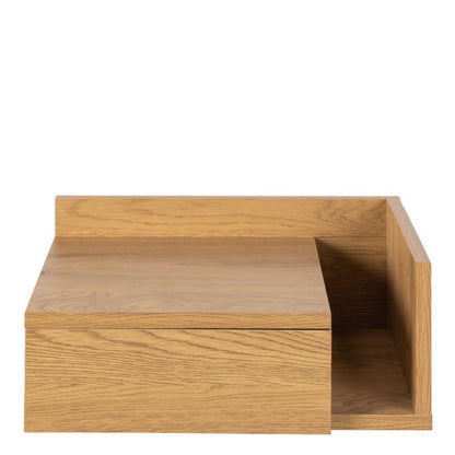 Ashlan Square Bedside Table with 1 Drawers in Oak