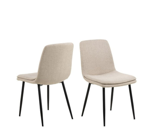 Becca Dining Chair in Beige Set of 4