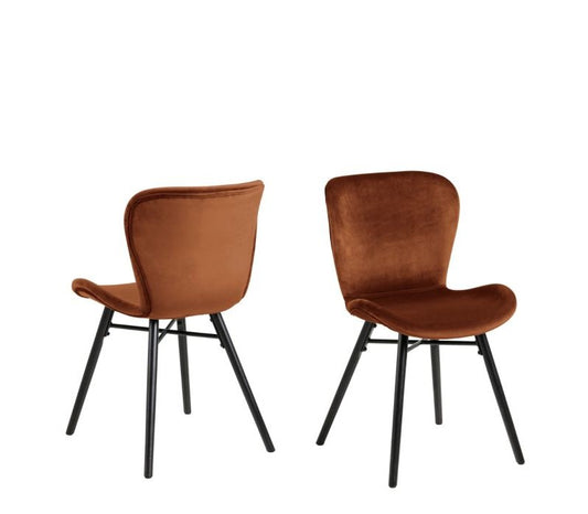 Batilda Dining Chair in Copper Set of 2