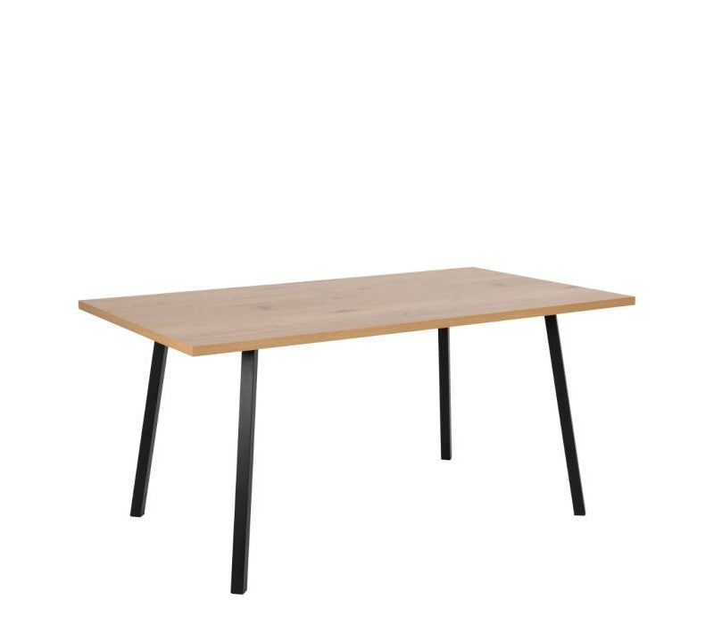 Cenny Dining Table in Oak & Black