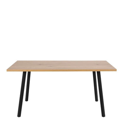 Cenny Dining Table in Oak & Black