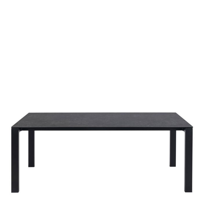 Brentford Matt Black Ceramic Dining Table