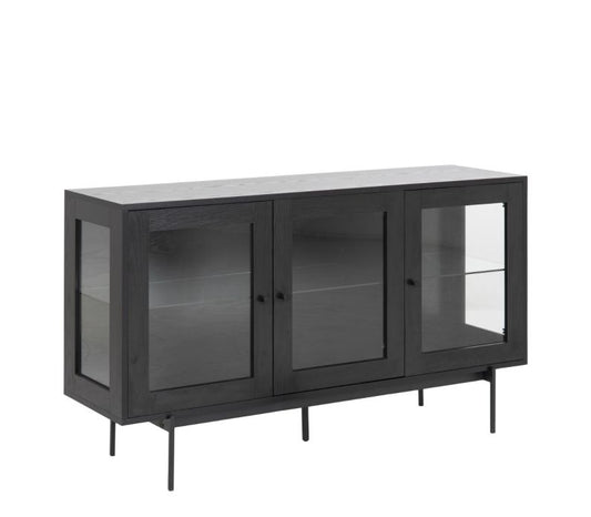 Angus 3 Door Sideboard in Black