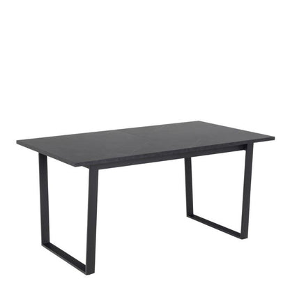 Amble Dining Table with Black Marble Effect Extendable