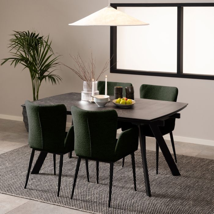 Blackburn Black Ceramic Dining Table