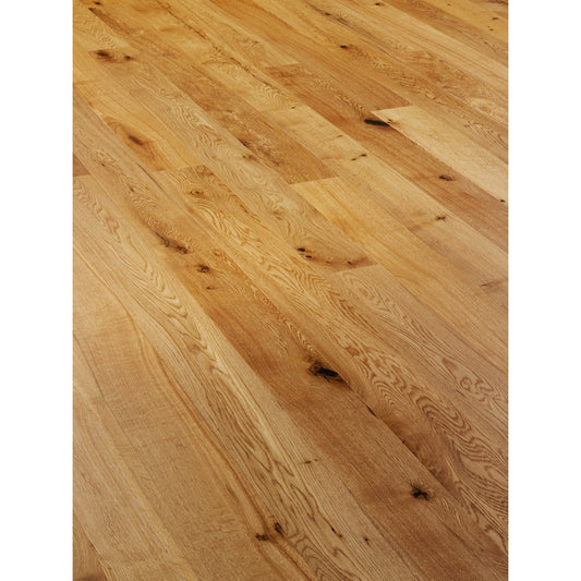 Engineered Alpine Oak Rustic Flooring 14x150mm Real Wood Brushed & Matt Lacquered