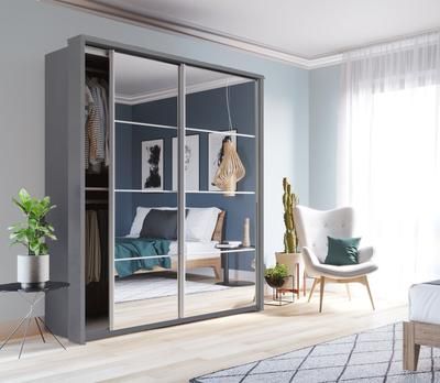 Arti Style 17 180cm 2 Sliding Door Wardrobe Mirrored