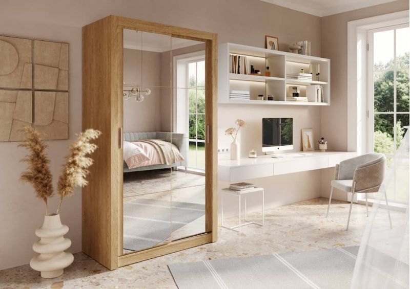 Arti Style 19 120cm 2 Sliding Door Mirrored Wardrobe