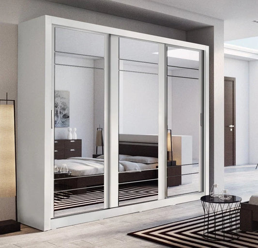 Arti 2 3 Sliding Door Wardrobe 250cm 5 Colours