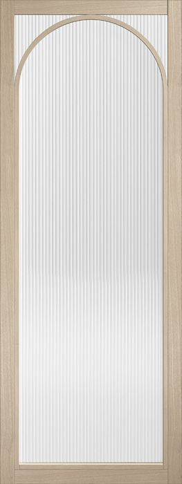 Internal Urban Blonde Oak Melrose Pre-Finished Door Glazed Reeded Glass