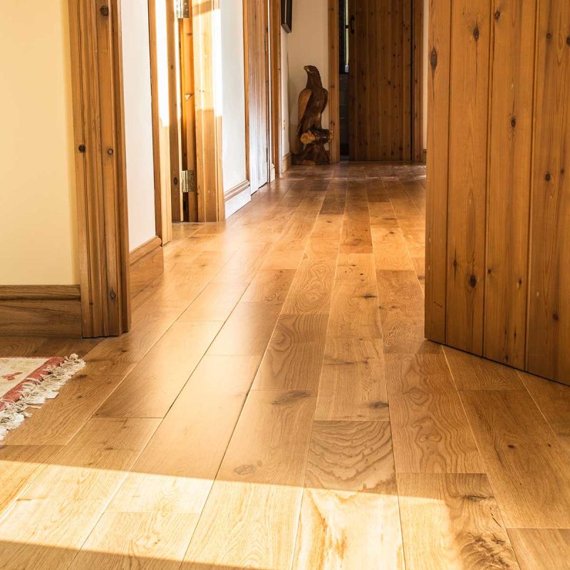 Engineered 18x125mm Alpine Glade Oak Real Wood Flooring Satin Lacquered