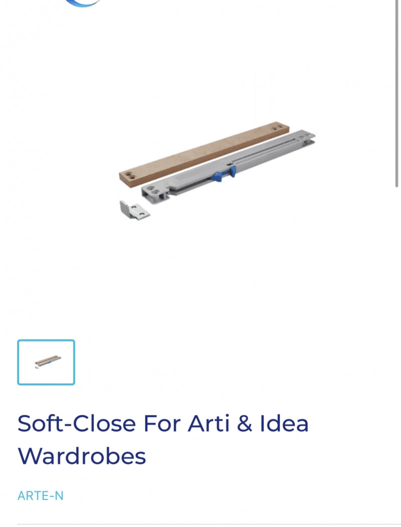 Soft-Close For Arti & Idea Wardrobes