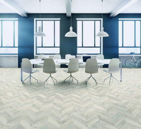 Kaindl FISHbone Oak Fortress Alnwig Laminate Flooring Herringbone