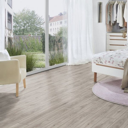 Krono Original Atlantic 8mm Flooring Dove Cashmere Oak Water Resistant Laminate Flooring