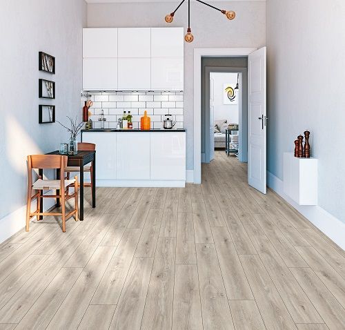 Krono Original Atlantic 8mm Flooring Dove Cashmere Oak Water Resistant Laminate Flooring