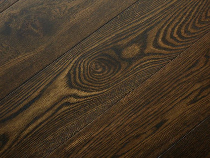 Brooks Floor Balmoral Colours Dark Stained Earth Engineered Flooring 14x190mm