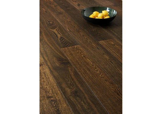 Brooks Floor Balmoral Colours Dark Stained Earth Engineered Flooring 14x190mm