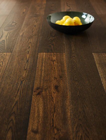 Brooks Floor Balmoral Colours Dark Stained Earth Engineered Flooring 14x190mm