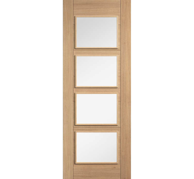 Internal Oak Carini 4L Pre-Finished Door