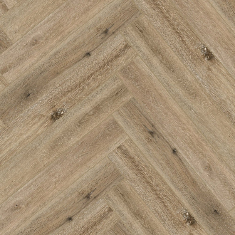 Aquacore Proflex Vinyl Herringbone Latte Oak Flooring AQV-PFH-2710