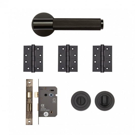 Sparta Handle Bathroom Kit Matt Black Finish