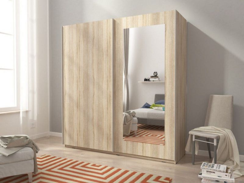 Mika 8 150 cm 2 Sliding Door Wardrobe - 2 Colours