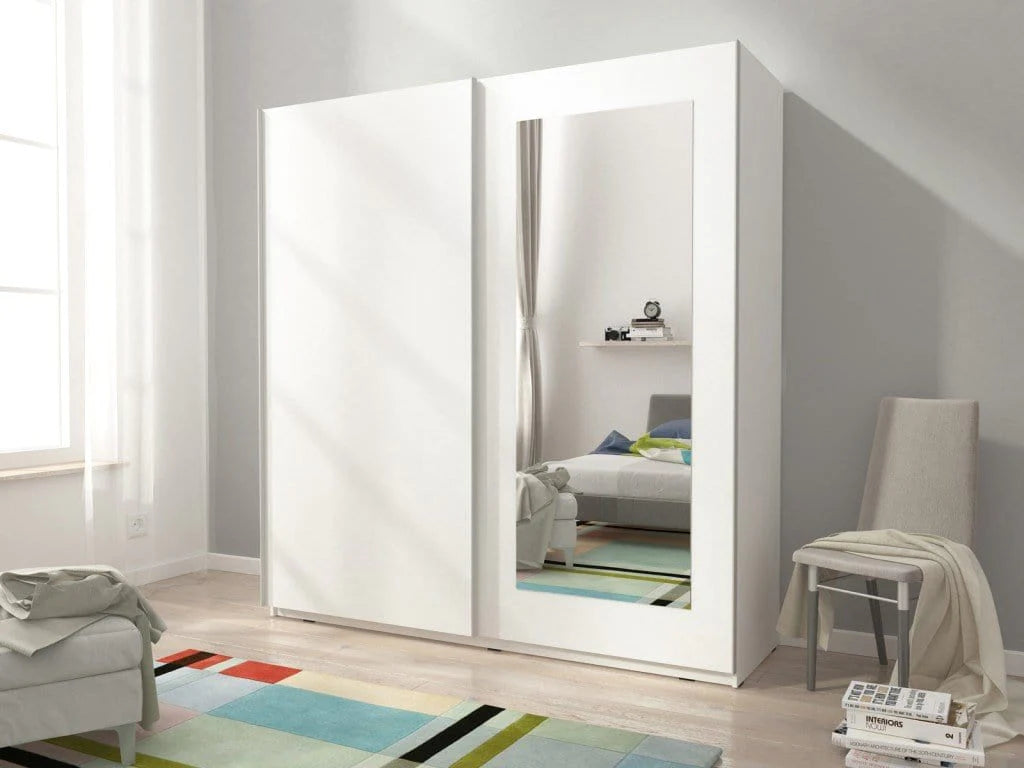 Mika 8 150 cm 2 Sliding Door Wardrobe - 2 Colours