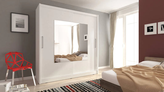 Wiki IX 200cm Sliding Door Wardrobe 2 Colours