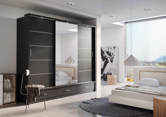 Arti Style 1 250cm 3 Sliding Door Wardrobe